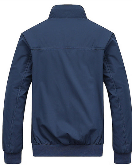 Męska kurtka przejściowa ze stójką zapinana na zamek