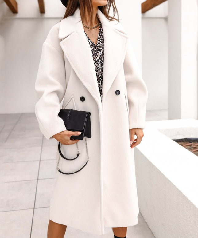 Damski płaszcz klasyczny długości za kolano