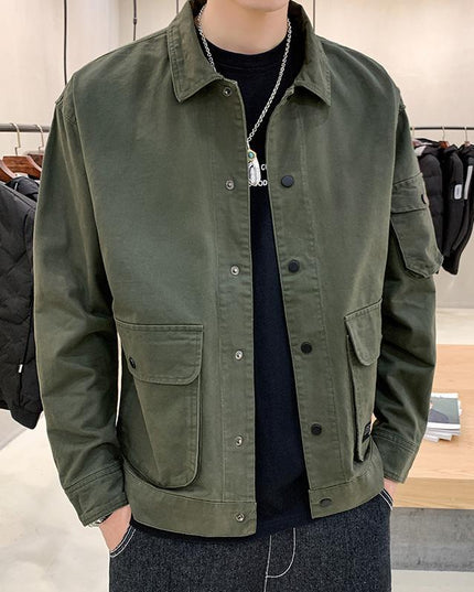 Męska kurtka przejściowa klasyczna luźna