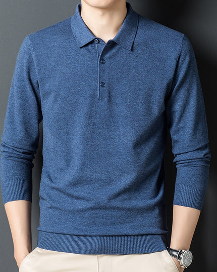 Męski sweter rozpinany z kołnierzykiem