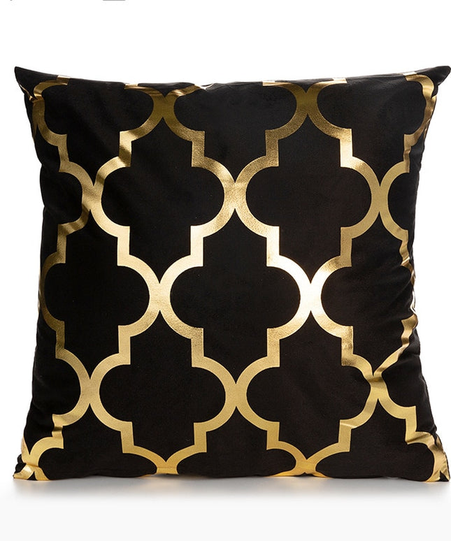 Poszewka na poduszkę elegancka w złotych kolorach