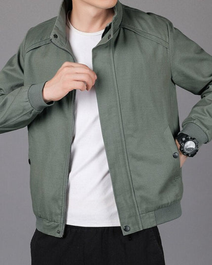 Męska kurtka przejściowa klasyczna ze stójką