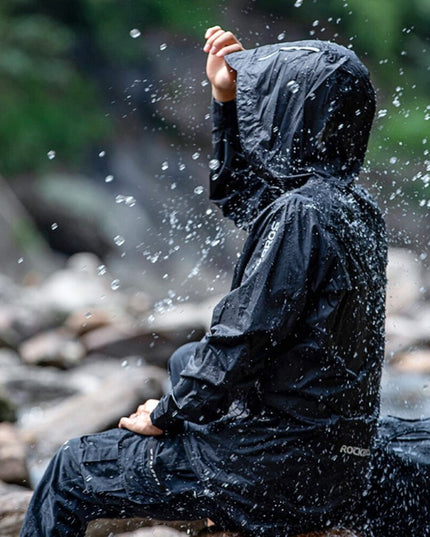 Męska kurtka przejściowa przeciwdeszczowa z kapturem