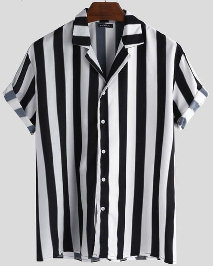 Męska koszula letnia w paski