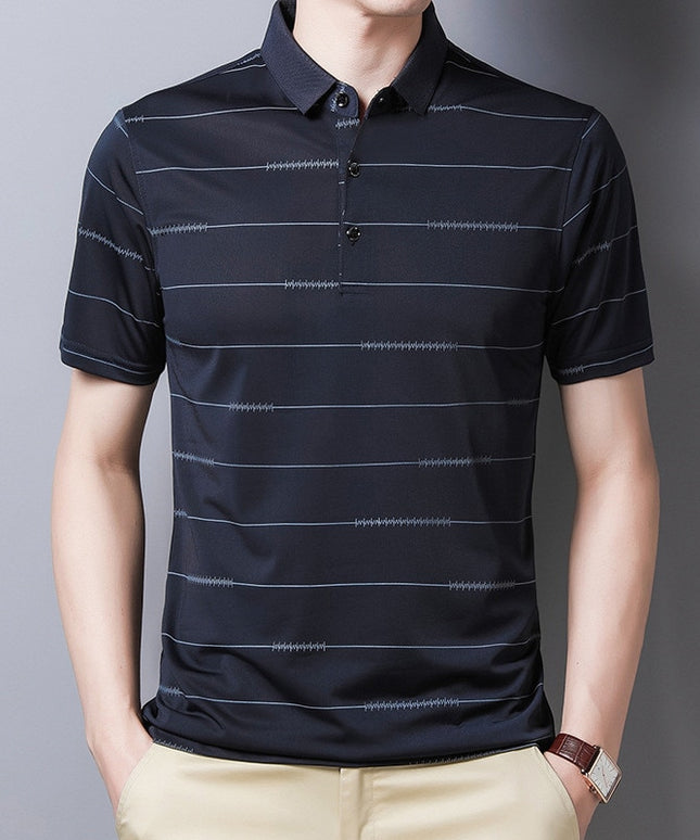 Męska koszulka polo w paski