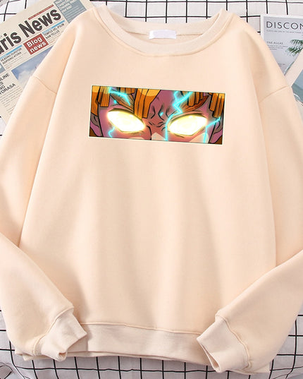 Męska bluza bez kaptura z nadrukiem