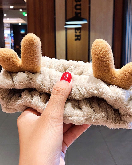 Opaska do włosów z różkami renifera