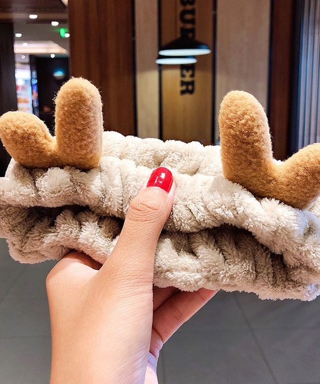 Opaska do włosów z różkami renifera