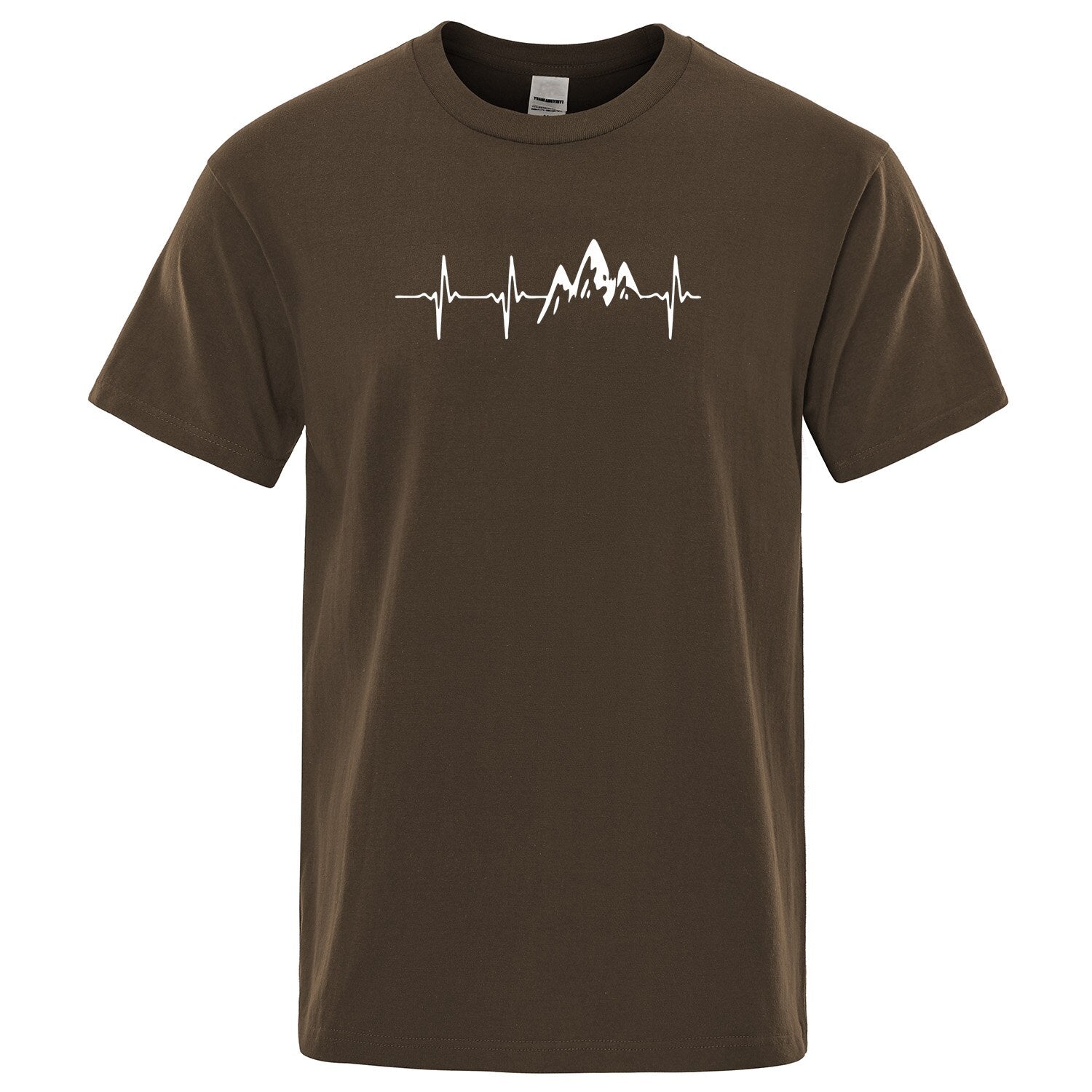 Męski T-shirt z nadrukiem z motywem gór