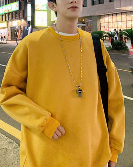 Męska bluza oversize z nadrukiem anime na plecach