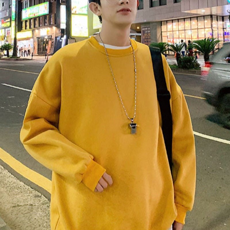 Męska bluza oversize z nadrukiem anime na plecach
