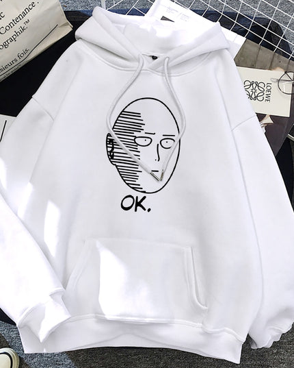 Męska bluza z kapturem i nadrukiem