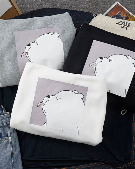 Damska bluza z nadrukiem z misiem