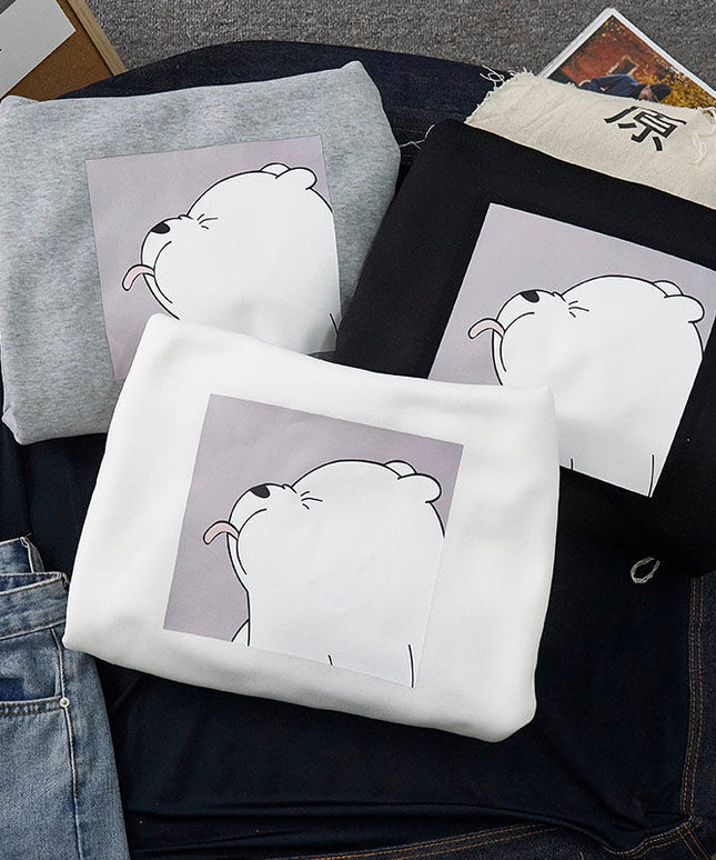 Damska bluza z nadrukiem z misiem