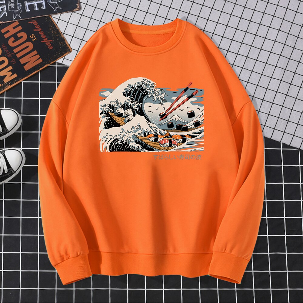 Męska bluza bez kaptura z nadrukowanym obrazkiem