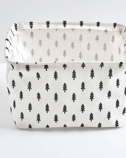 Organizer pudełko do przechowywania lniane