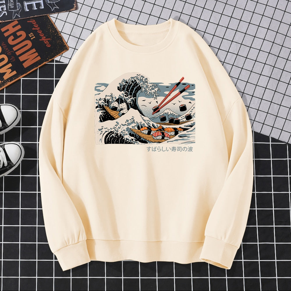 Męska bluza bez kaptura z nadrukowanym obrazkiem