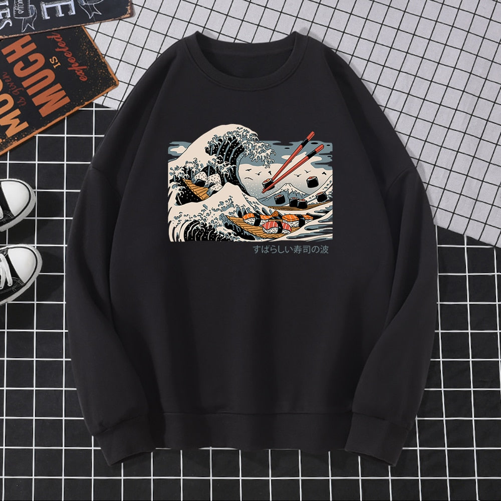 Męska bluza bez kaptura z nadrukowanym obrazkiem