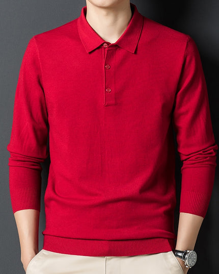 Męski sweter rozpinany z kołnierzykiem