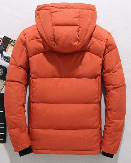 Męska kurtka zimowa ocieplana z kapturem