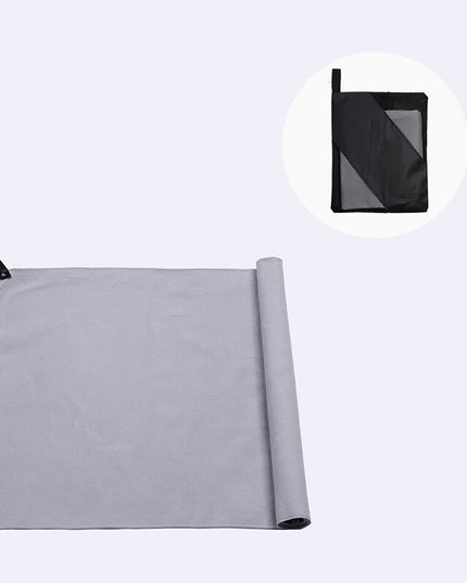 Ręcznik sportowy przenośny z pokrowcem w jednolitych kolorach