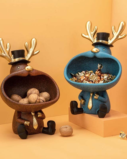 Figurka funkcjonalna renifer z miską