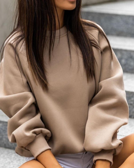 Damska bluza klasyczna crewneck