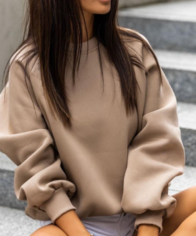 Damska bluza klasyczna crewneck