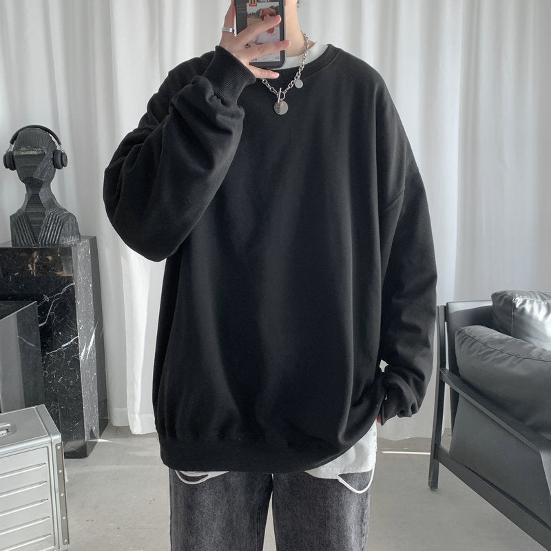 Męska bluza oversize bez kaptura