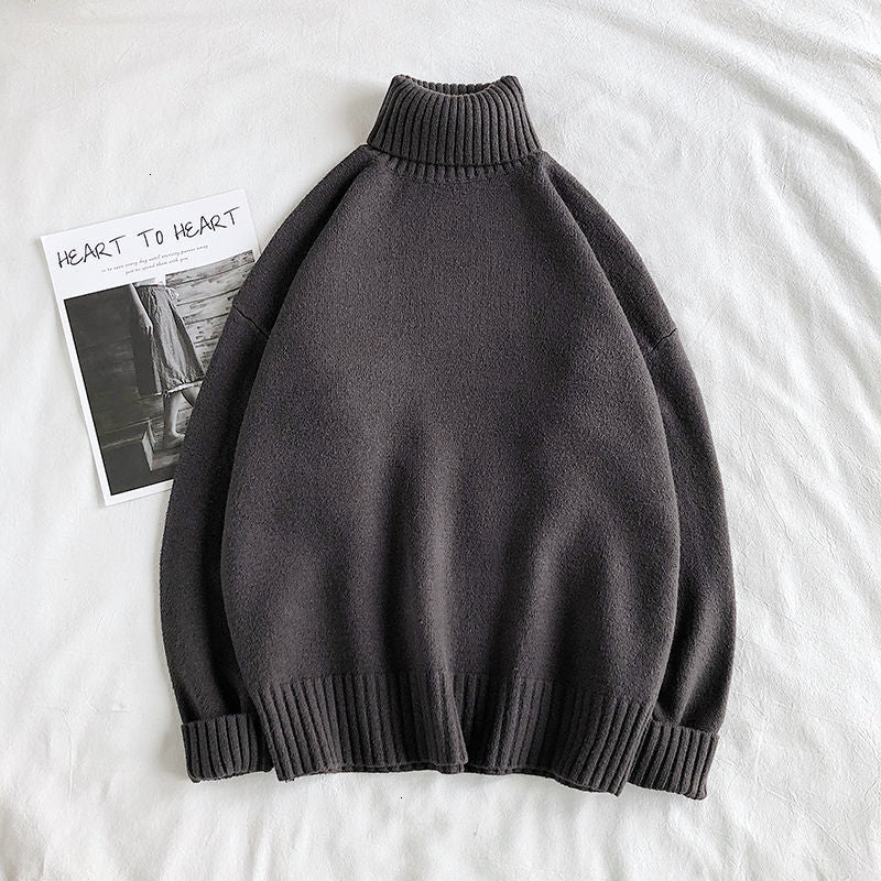 Męski sweter typu golf o kroju oversize