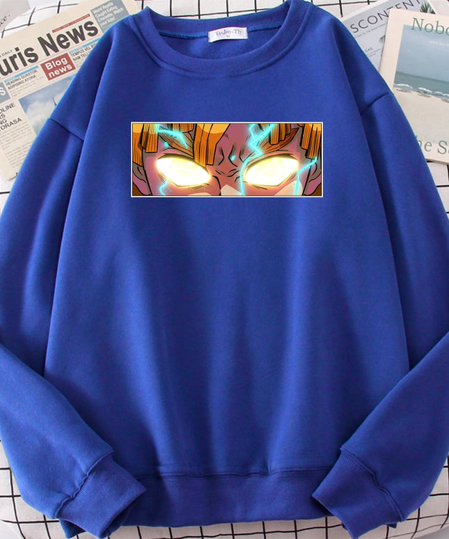 Męska bluza bez kaptura z nadrukiem