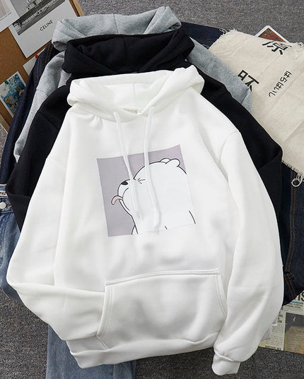 Damska bluza z nadrukiem z misiem