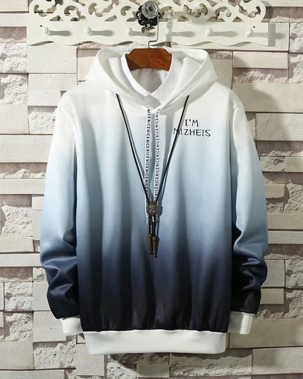 Męska bluza ombre z kapturem