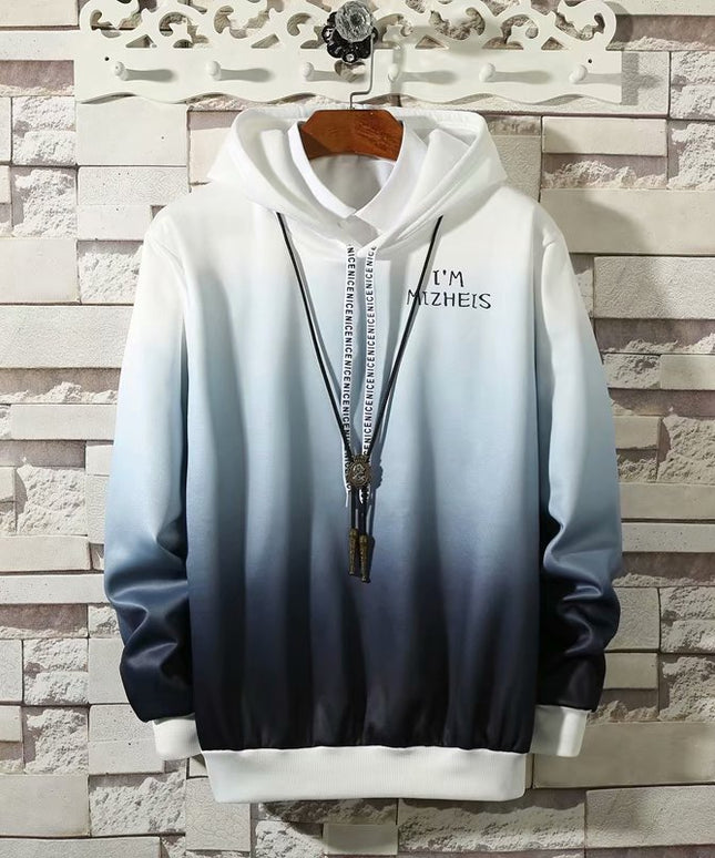 Męska bluza ombre z kapturem