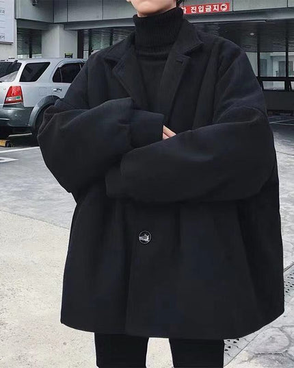 Męski płaszcz zimowy oversize