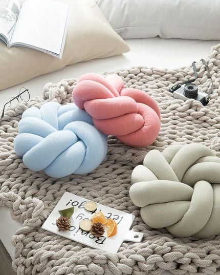 Poduszka dekoracyjna bawełniana węzeł nowoczesny styl