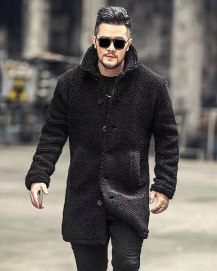 Męski płaszcz futrzany