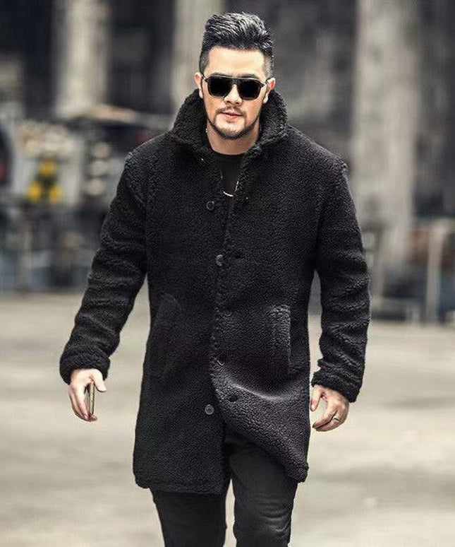 Męski płaszcz futrzany