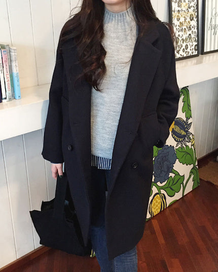 Damski płaszcz klasyczny oversize