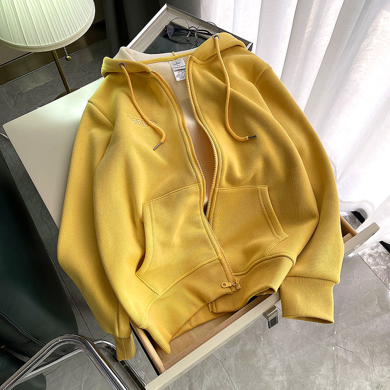 Damska bluza oversize rozpinana z kapturem