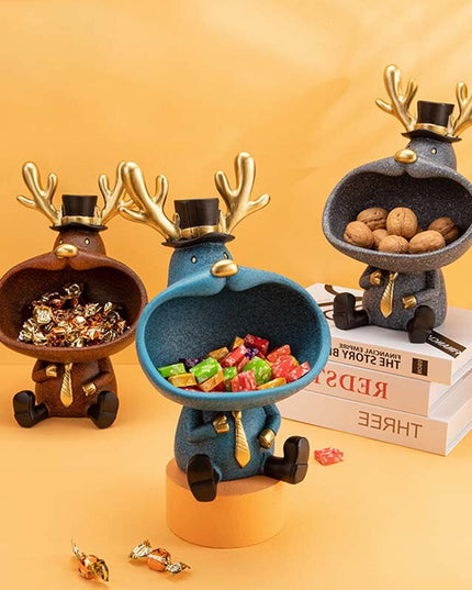 Figurka funkcjonalna renifer z miską
