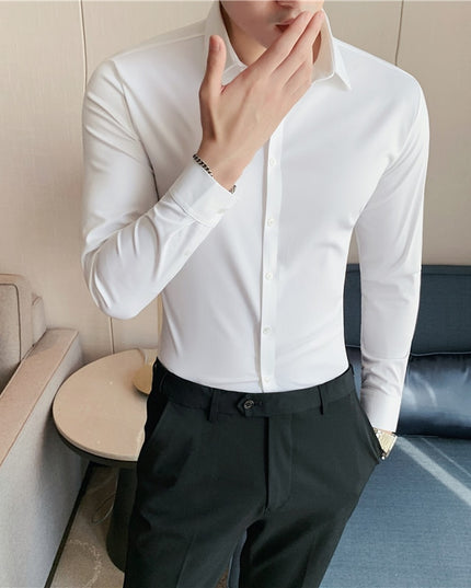 Męska koszula elastyczna o dopasowanym kroju