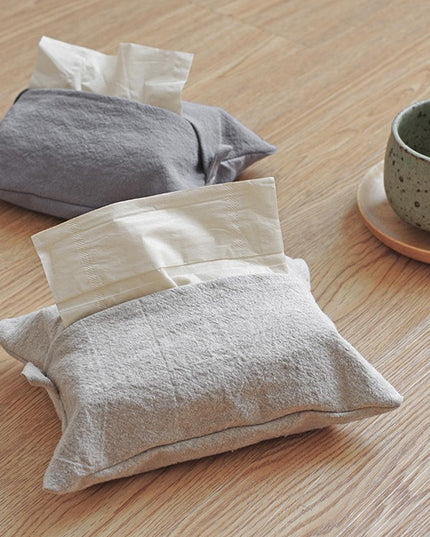 Pudełko na chusteczki materiałowe z zawieszką