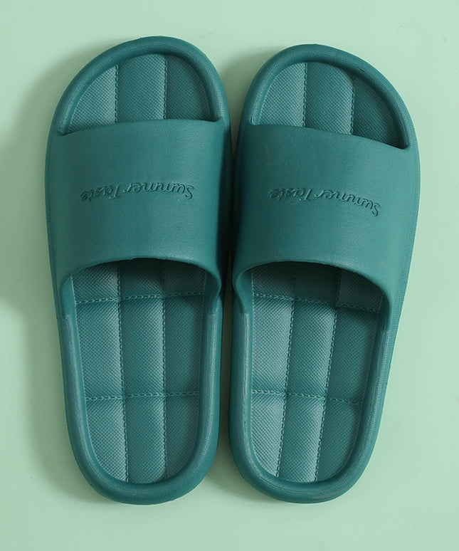 Damskie klapki basenowe z napisem