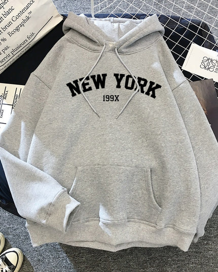 Męska bluza z kapturem z napisem NEW YORK