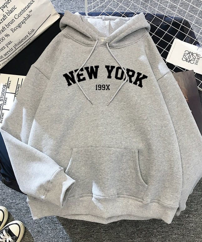 Męska bluza z kapturem z napisem NEW YORK