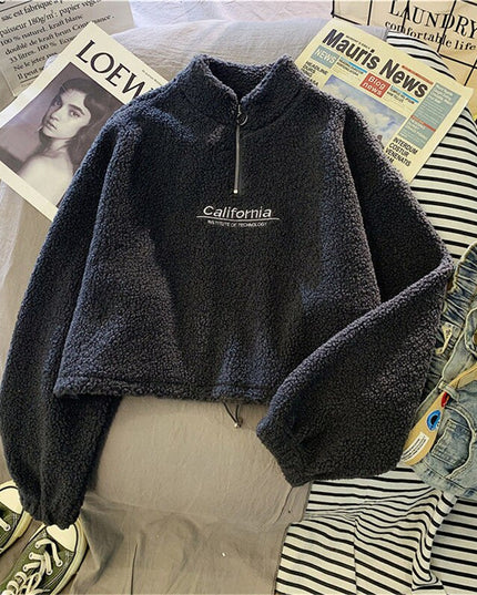 Damska bluza polarowa rozpinana ze stójką