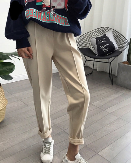 Damskie spodnie chinosy z miękkiej tkaniny