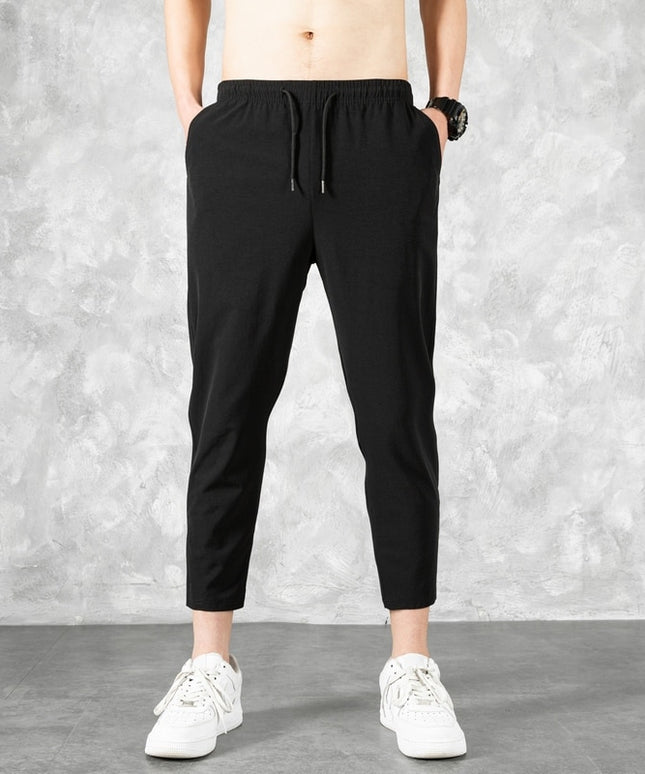 Męskie spodnie dresowe ze zwężanymi nogawkami