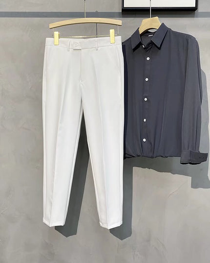 Męskie spodnie chinosy o klasycznym kroju